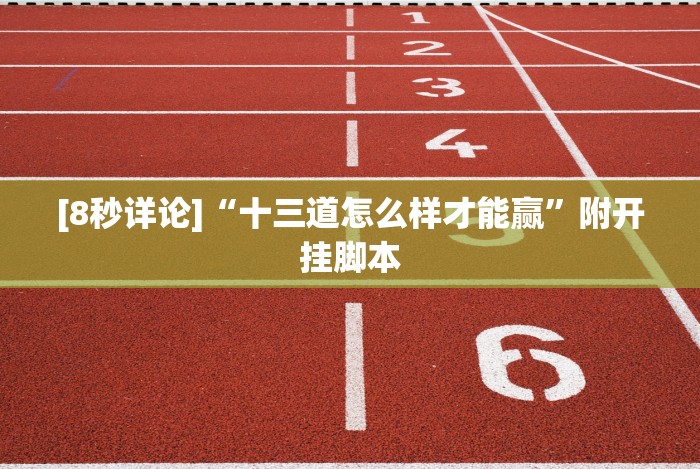 [8秒详论]“大头十三水可以开挂吗”(果然有透视挂)