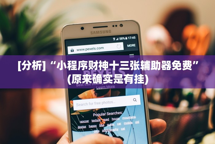[分析]“小程序财神十三张辅助器免费”(原来确实是有挂)
