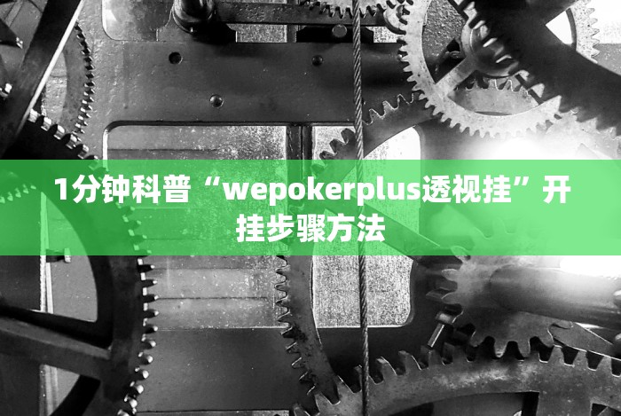 1分钟科普“wepokerplus透视挂”开挂步骤方法