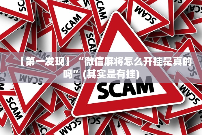 【第一发现】“微信麻将怎么开挂是真的吗”(其实是有挂)