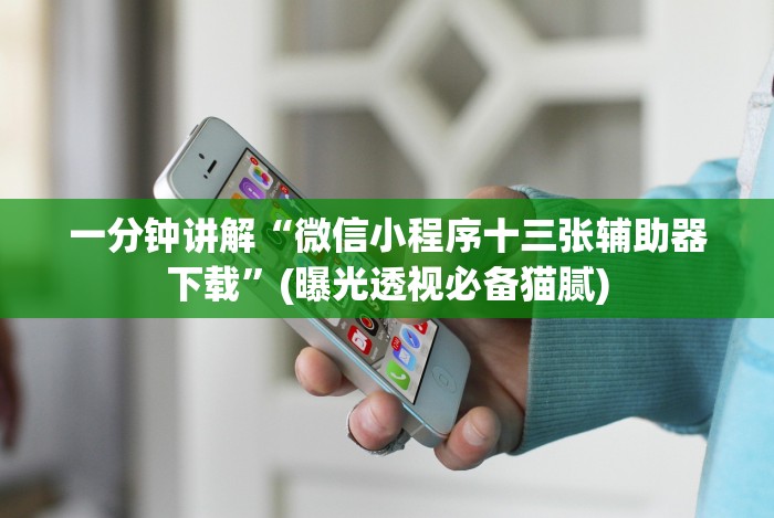 一分钟讲解“微信小程序十三张辅助器下载”(曝光透视必备猫腻) 一分钟讲解“微信小程序十三张辅助器下载”(曝光透视必备猫腻)