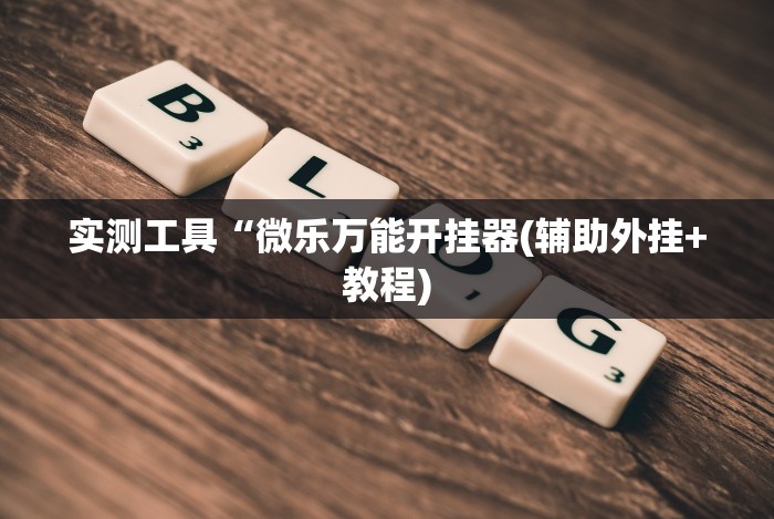 实测工具“微乐万能开挂器(辅助外挂+教程)