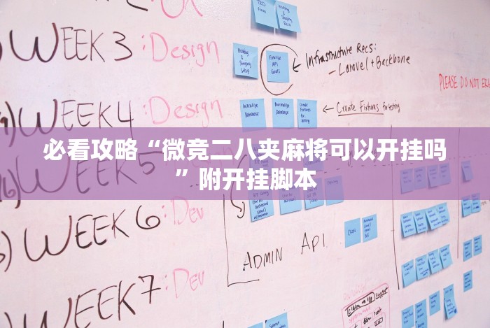 必看攻略“微竞二八夹麻将可以开挂吗”附开挂脚本