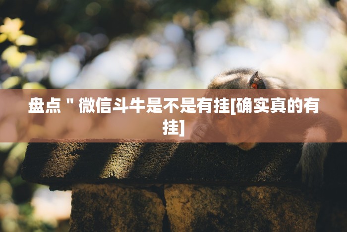 盘点＂微信斗牛是不是有挂[确实真的有挂]
