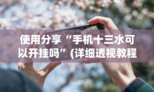 使用分享“手机十三水可以开挂吗”(详细透视教程)