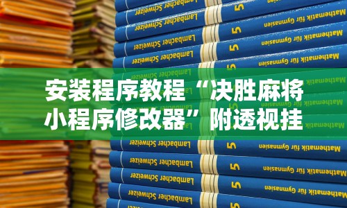 安装程序教程“决胜麻将小程序修改器”附透视挂详细教程 