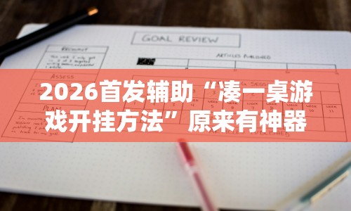 2026首发辅助“凑一桌游戏开挂方法”原来有神器下载！