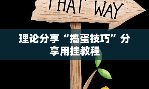 理论分享“捣蛋技巧”分享用挂教程