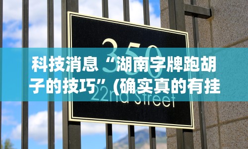 科技消息“湖南字牌跑胡子的技巧”(确实真的有挂)