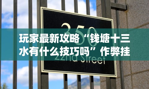 玩家最新攻略“钱塘十三水有什么技巧吗”作弊挂(辅助外挂+